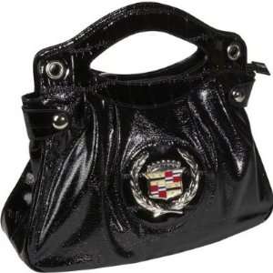  Ashley M Cadillac Clutch Vinyl Handbag Black Everything 