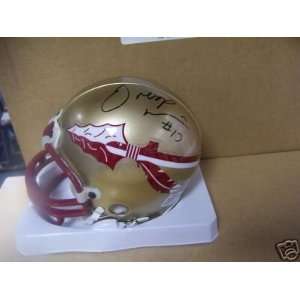 Marvin Minnis Autographed Mini Helmet   Florida St Seminoles  