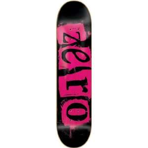   Skateboard Deck   8.0 Black/Pink Veneer:  Sports & Outdoors