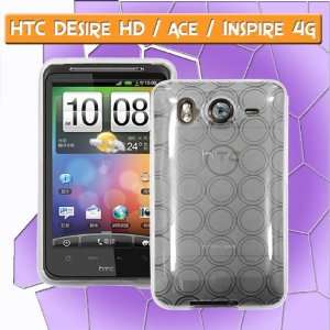   Flex Skin TPU Soft Gel Case Cover for HTC Desire HD / ACE / Inspire 4G