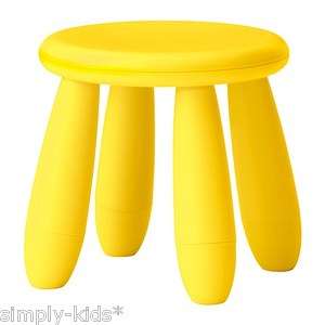 Ikea MAMMUT Childrens stool, light yellow, New  