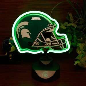  Michigan State Spartans Neon Helmet Light Sports 