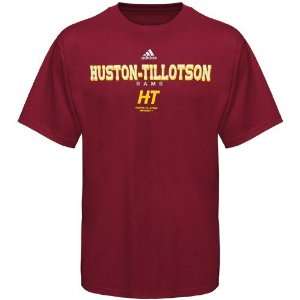  adidas Huston Tillotson University Rams Maroon True Basic 