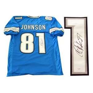  Calvin Johnson Autographed Detroit Lions Jersey: Sports 