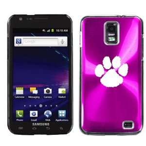   Plated Hard Back Case Cover I45 Paw Print Cell Phones & Accessories