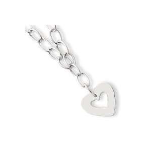  Heart Sterling Silver Necklace in Sterling Silver Jewelry