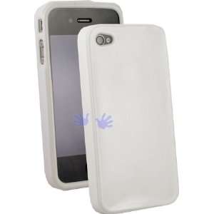 IGg Solid TPU iPhone 4 Case   Solid White Cell Phones 