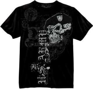 Black Ink Design Military Graphic Short Sleeve T Shirts  