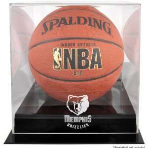  Memphis Grizzlies Black Base Logo Basketball Display Case 