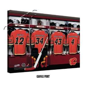  Calgary Flames Personalized Locker Room Print