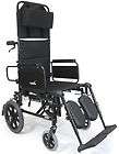 Karman KM 5000F TP Reclining Transport Wheelchair 16x18