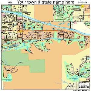  Street & Road Map of Indian Wells, California CA   Printed 