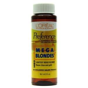  LOreal Preference # MB3 Mega Blonde Beige Blonde Beauty