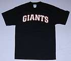 San Francisco Giants Team Name T Shirt Majestic Black M