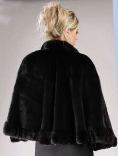  natural Mink Fur cape poncho by MAILON FURS   One size fits all  