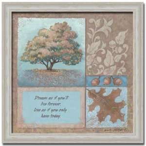  Dream As If Inspirational Gift Nature Sign Print Framed 