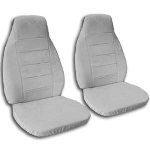  Pair of Silver front seat covers. Universal fit, matching 
