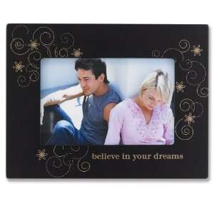   Inch Walnut Wood Believe In Your Dreams Picture Frame