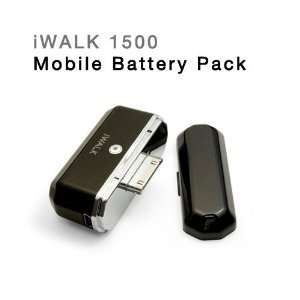 iWALK 1500 Rechargeable Mobile Battery Pack (Black) for Apple iPhone 