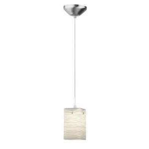  Isobar Pendant Shade in Satin Nickel with Isobar Glass 