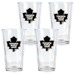  Toronto Maple Leafs NHL 4pc Pint Ale Glass Set Sports 