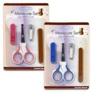  Manicure Set 4 Pieces Baby with Scissors Case Pack 48 