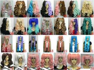 Lolita (28 colors) Split type Cosplay Wig Lori Loli Girls With 