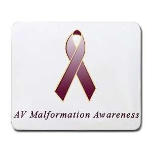  AV Malformation Awareness Ribbon Mouse Pad Office 