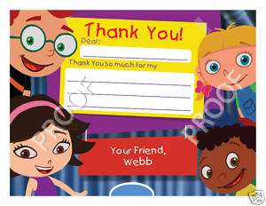 Set of 10 Little Einsteins Personalized Thank You Cards  