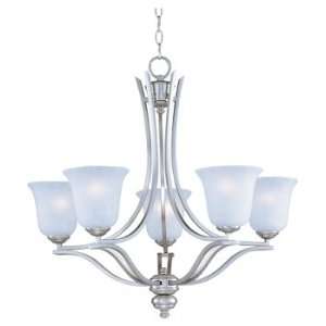  Madera Collection 5 Light 26 Satin Silver Chandelier with 