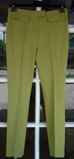 John Galliano Lime Green Dress Pants Size XS  