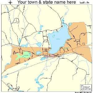  Street & Road Map of East Brookfield, Massachusetts MA 