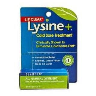Quantum  Lip Clear Lysine + Cold Sore Ointment, .25 oz cream