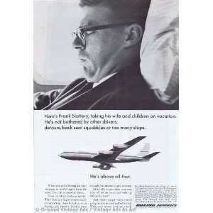  1964 Boeing Jetliners Vacation Vintage Ad 