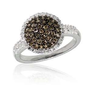  Effy Jewelers Diamond & Cognac Diamond Ring, in 14k White 