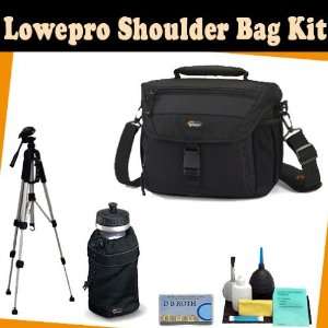  Bag (Black) + TR 60N Camera Tripod + Lowepro Mesh Water Bottle Bag 