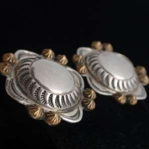   Signed Navajo Sterling Silver Earrings Vintage Kee Nataani  