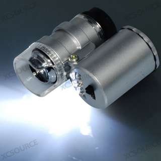 60X Zoom Magnify Microscope Lens With LED Light For Apple iPhone 4 4G 