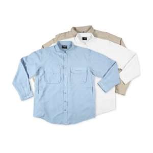  Shimano Vented Long Sleeve Sleeve Shirt, Khaki, LG