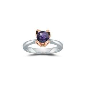  0.7 Cts Amethyst Ring in 14K Two Tone Gold 9.5 Jewelry