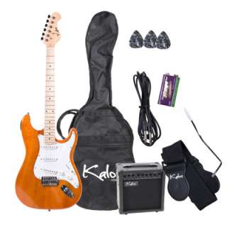 39 KALOS Full Size ELECTRIC GUITAR PACK w/ 15W AMP  