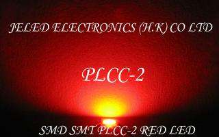 THIS AUCTION IS FOR NEW 50PCS A PACK OF SUPER BRIGHT RED SMD SMT PLCC 