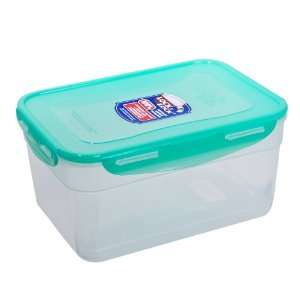 Lock&Lock Green Lid Rectangular Nestable Style Container with Hook, 4 