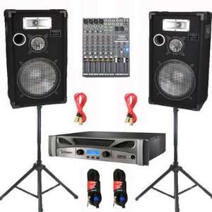   , Stands and Cables DJ Set New CROWNE1225SET4 Musical Instruments