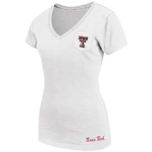 Colosseum Athletics Womens Texas Tech Vision V neck T shirt:  