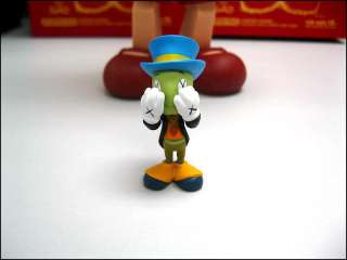 Kaws Medicom OriginaFake Pinocchio & Jiminy Cricket 10 vinyl figure 