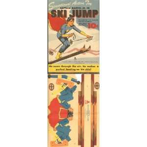  Captain Marvel Jr. 1940s Sensational Action Toy Ski Jump 