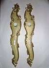 PAIR old french gilded ELEGANT Finger plates Backplates LOUIS XV Style