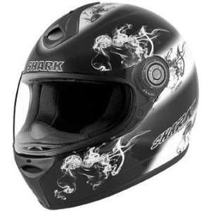  Shark RSF 3 Smoke Helmet   Small/Black/White/Silver 