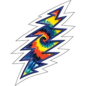  Grateful Dead   Tie Dye Lightning Bolt   Window Sticker 